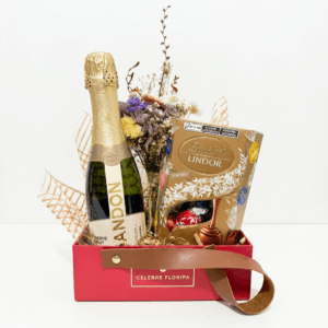 Presente Romântico Chandon com Lindt em Caixa Luxo – Florianópolis