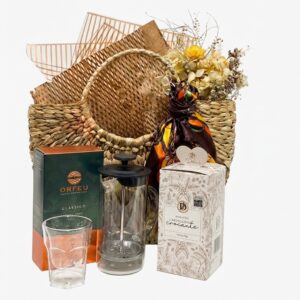 Cesta em Palha com Café – Presente Premium em Florianópolis