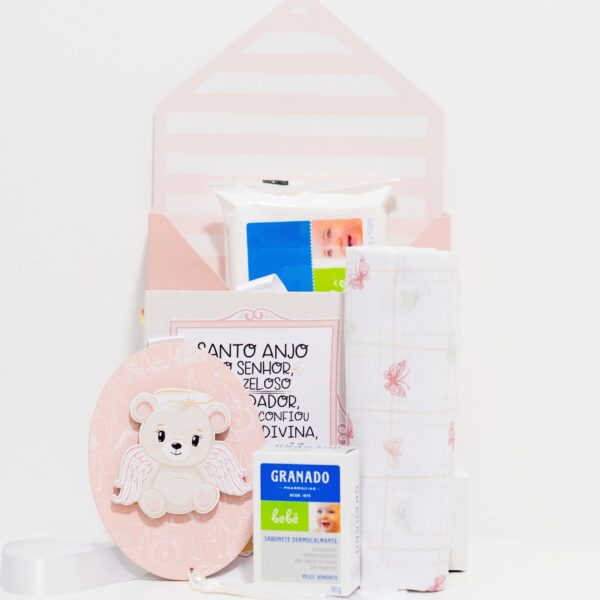 Cesta Proteção & Afeto – Versão Menina – Cesta Maternidade Premium Floripa