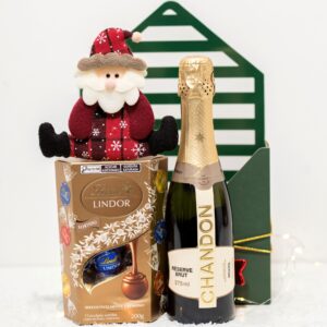 Cesta de Natal Lindt & Chandon