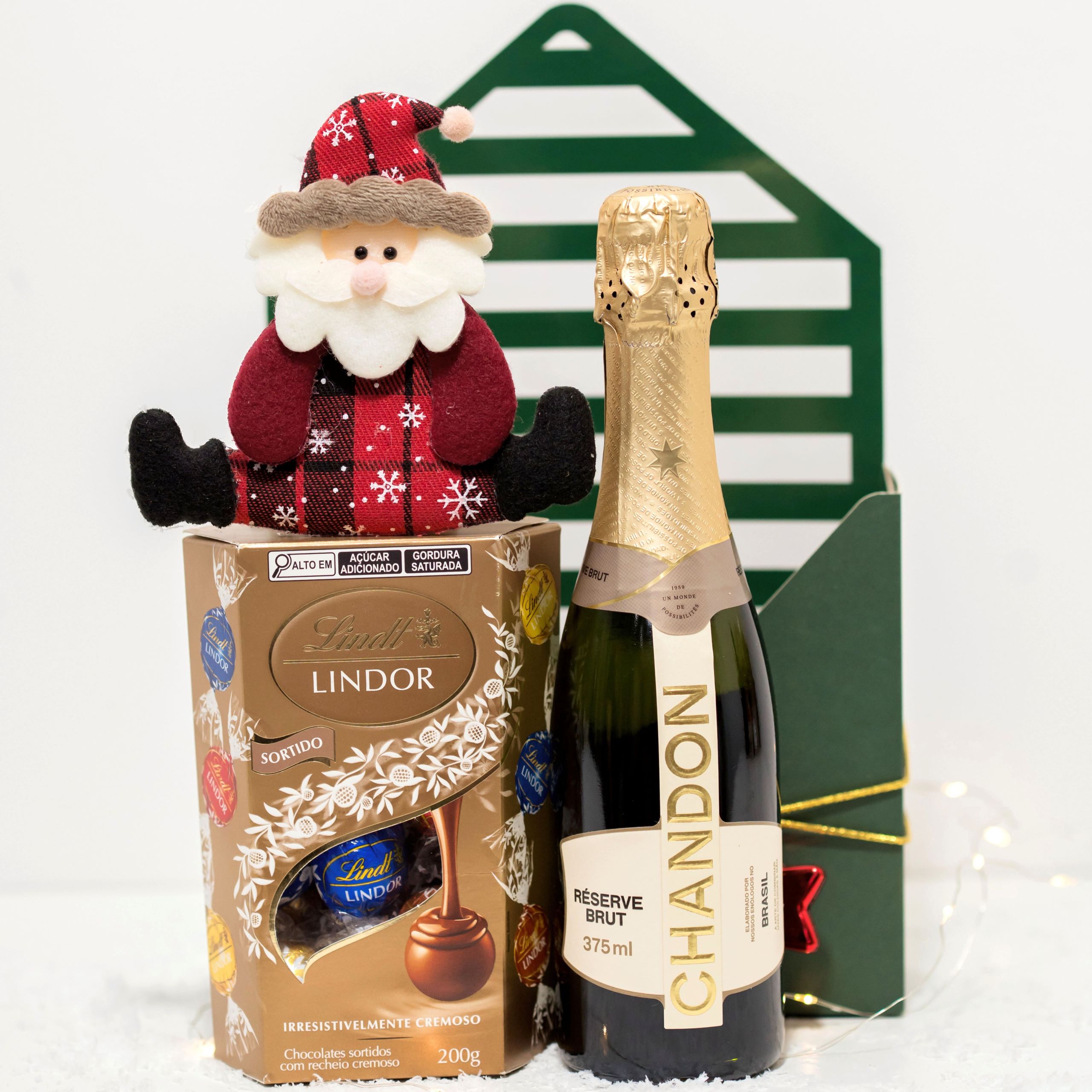 Cesta de Natal Lindt & Chandon