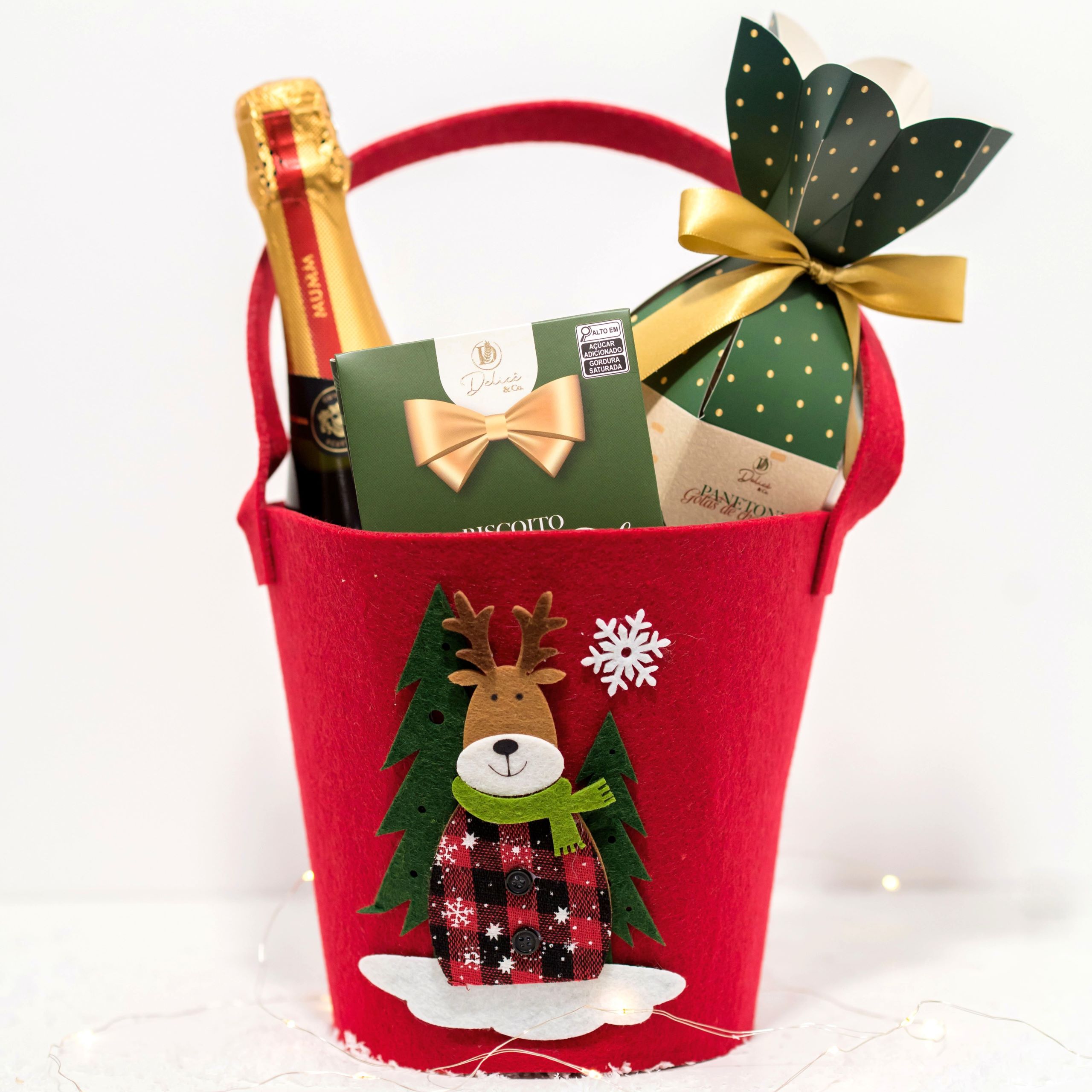 Cesta de Natal Mumm & Gengibre – Celebre com Elegância