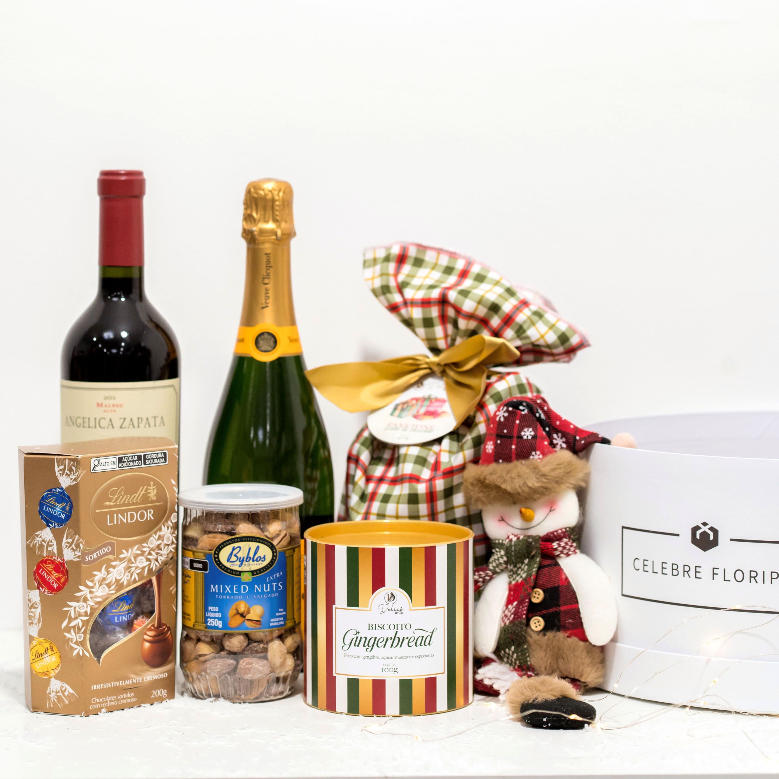 Cesta de Natal Celebração Real Veuve Clicquot