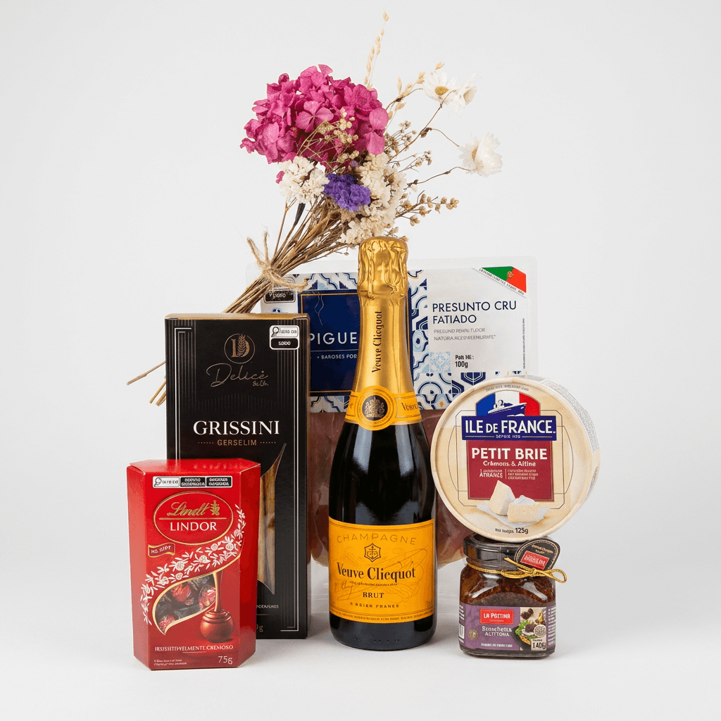 Cesta Veuve Clicquot & Brie Gourmet – Florianópolis