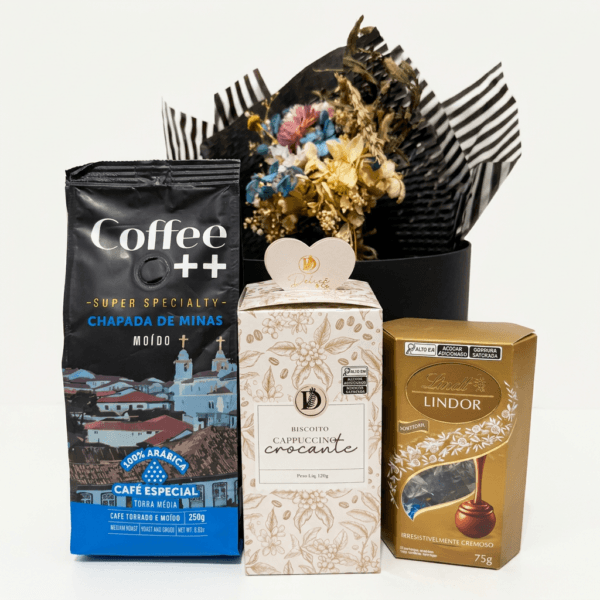 Presente Café Premium com Flores – Florianópolis