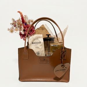 Cesta Café e Chocolate Premium com Bolsa de Couro em Florianópolis