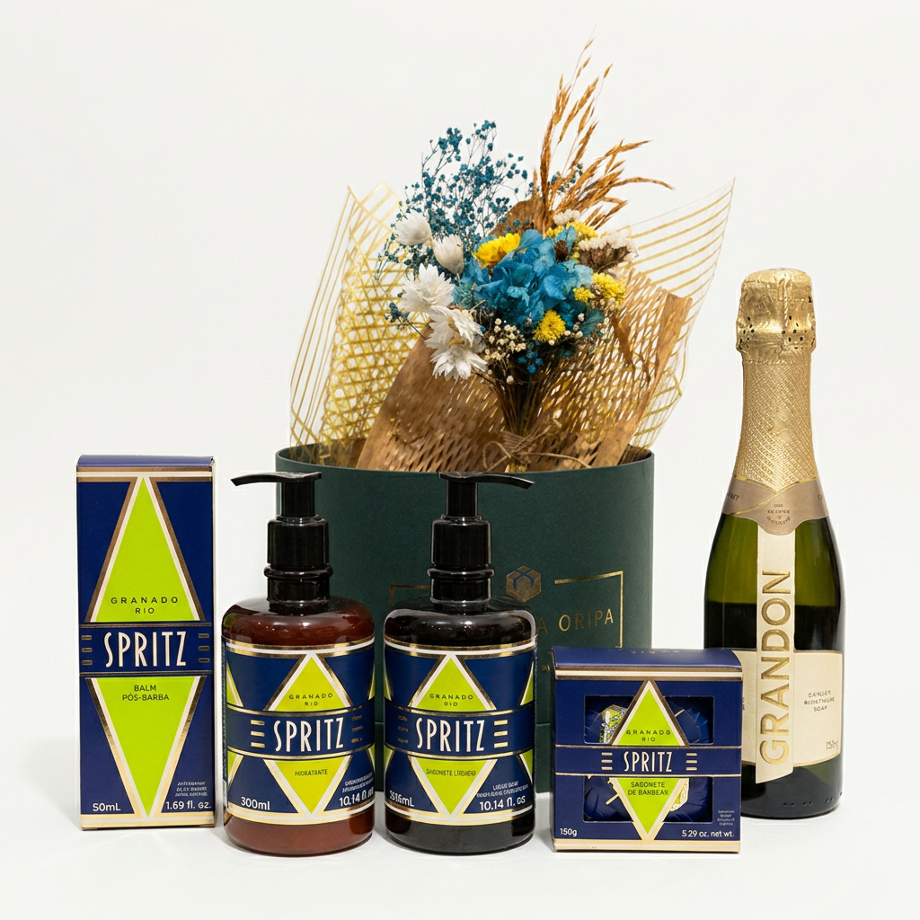 Box de Presentes SPA Masculino Granado Spritz com Espumante Chandon em Florianópolis